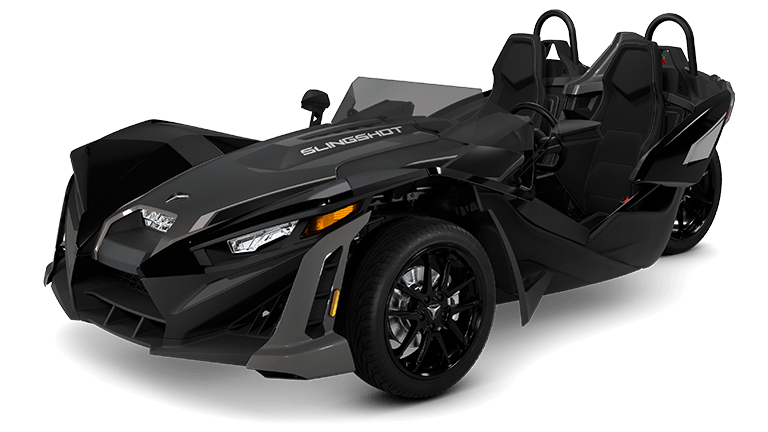 Graphite Polaris Slingshot, front three-quarter view